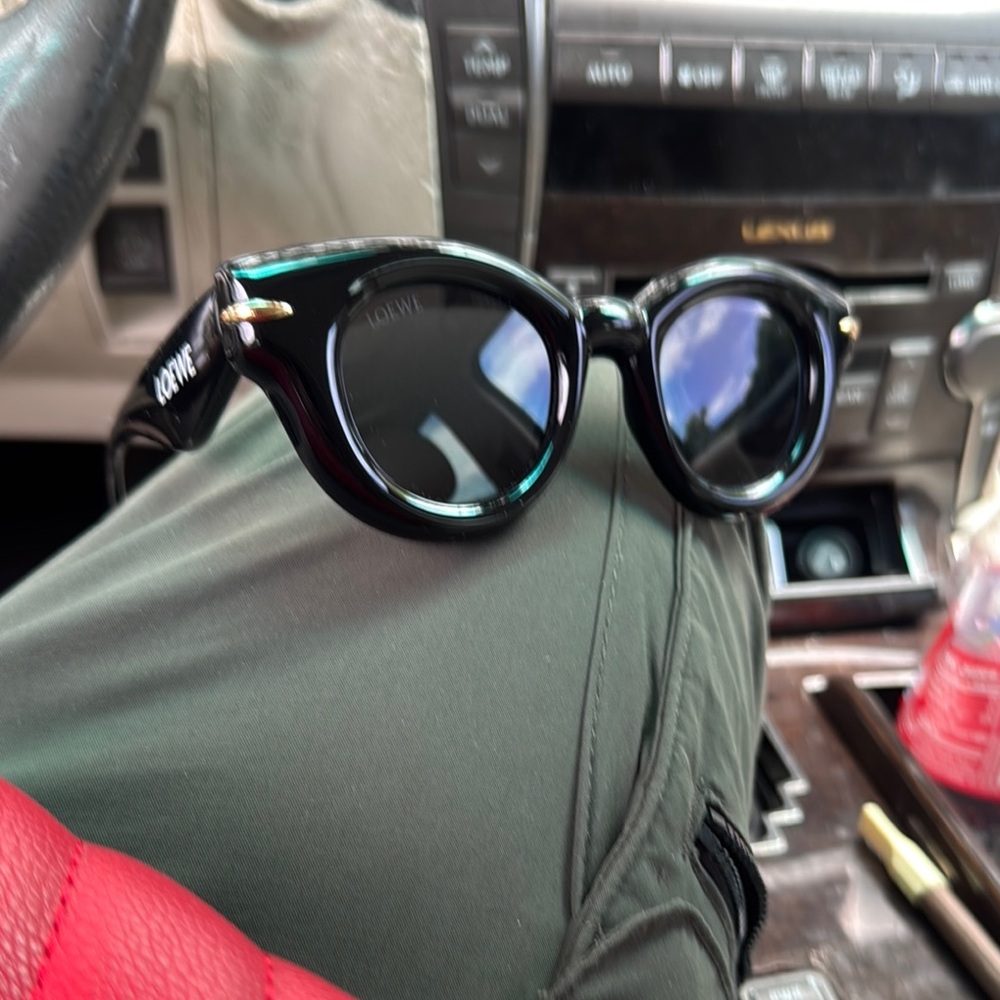 Loewe Black and Gold Sunglasses